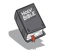 Drawing of Holy Bible.