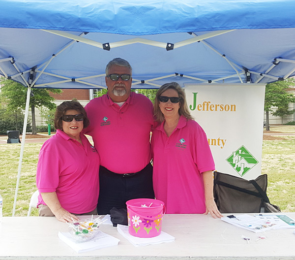 Pictured left to right: From Jefferson County Housing Authority (JCHA) Diane Clark - Director of HR, Ken Vaughan - Executive Director and Jamie Fitzwater
